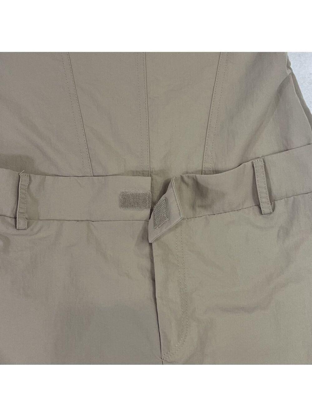 Zara Strapless Jumpsuit Off The Shoulder Wide Leg Khaki Size S Blogger Fav New - Picture 4 of 16
